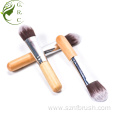 Mini Wood Foundation Makeup Brush Flat Powder